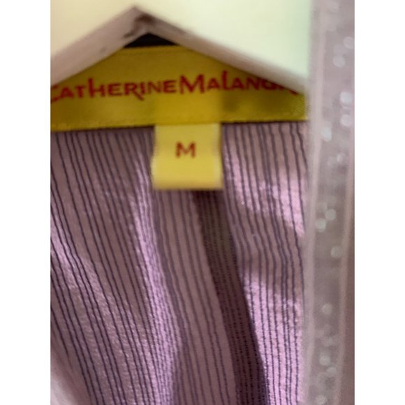 Shimmery Violet Blouse with Neck Tie - Picture 5 of 5